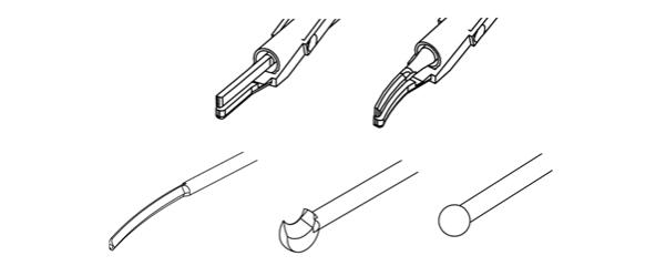 图2 超声刀头尖端形态结构示意图