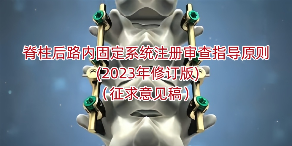 脊柱后路内固定系统注册审查指导原则 (2023年修订版)（征求意见稿）